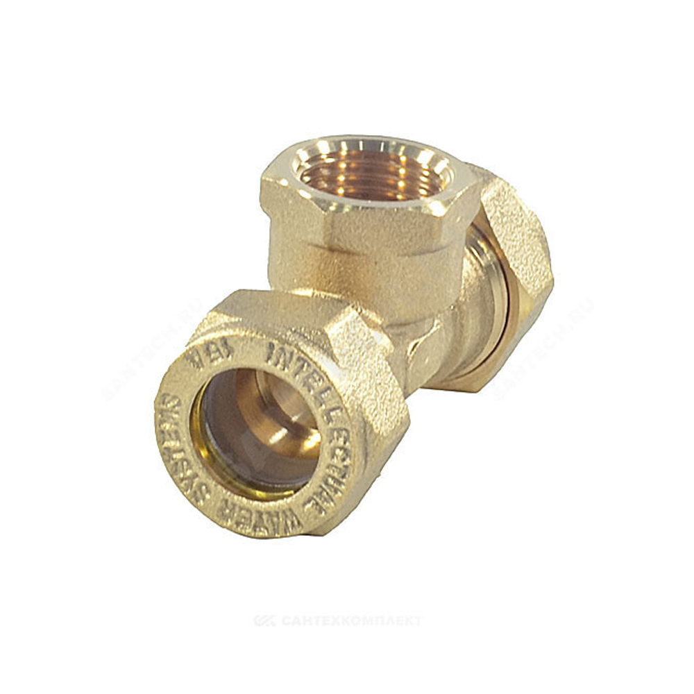 Тройник латунь 15Aх1/2"х15 обжим/ВР STAHLMANN STFL1501/215BEF