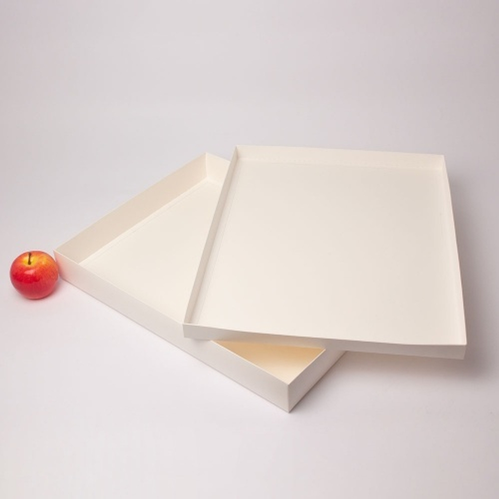 Коробка крышка-дно 50x6x40, белый, картон