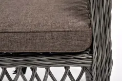 "Эспрессо-80 L" обеденная группа плетеная, цвет графит