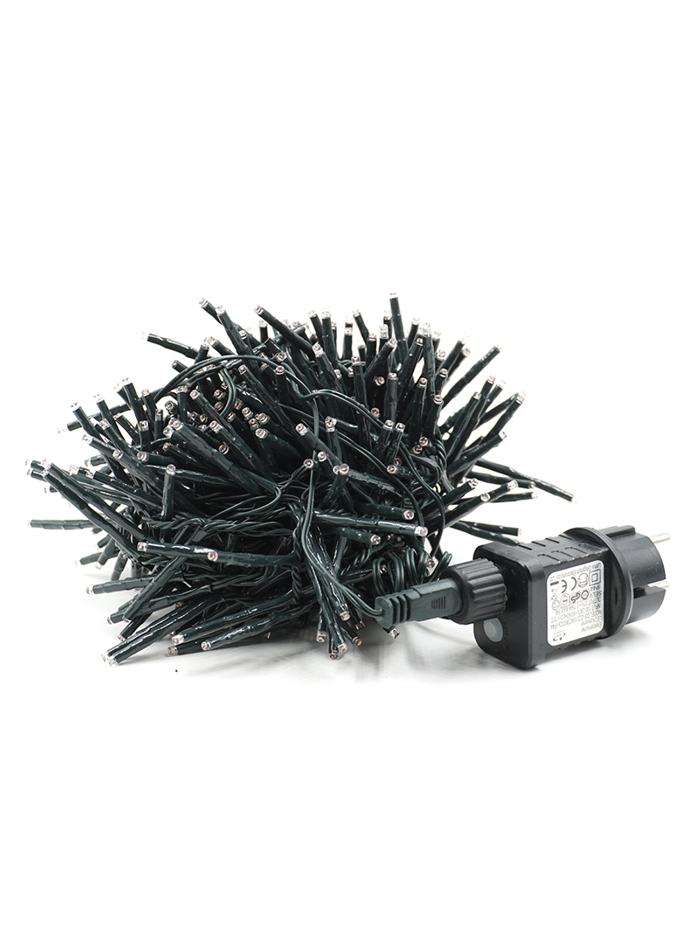 Гирлянда светодиодная с гол. наконеч."ФЕЙЕРВЕРК", 5 мм., 500 LED, хол. бел., 5м, 8 реж. MAG-G083-500
