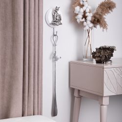 Рожок для обуви Бабочка Эир Античное серебро