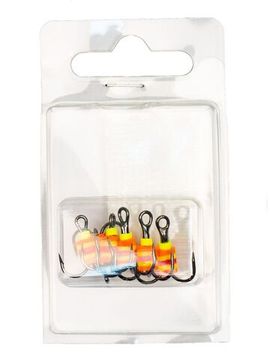 Крючки-тройники для приманок Lucky John 06SET с каплей-аккум. запаха 6шт набор