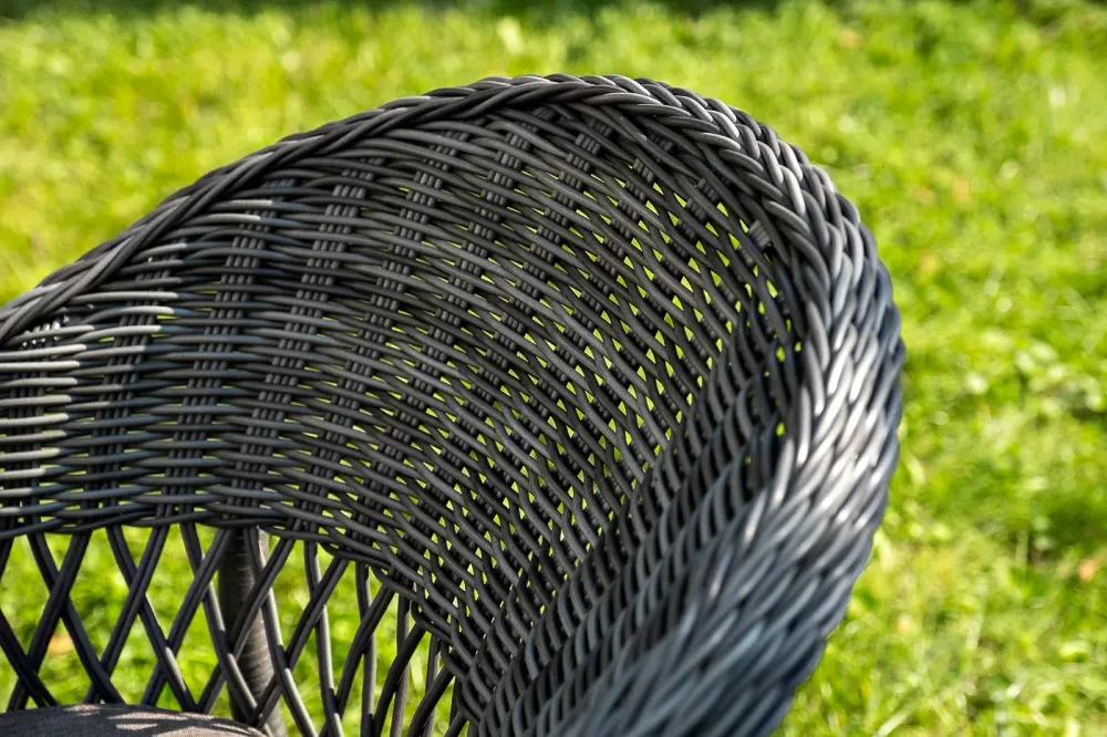 "Эспрессо–150 S" обеденная группа плетеная, цвет графит