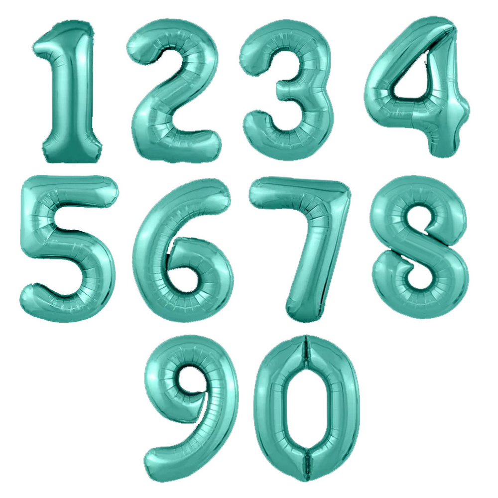 Шар "Цифра" бирюзовая