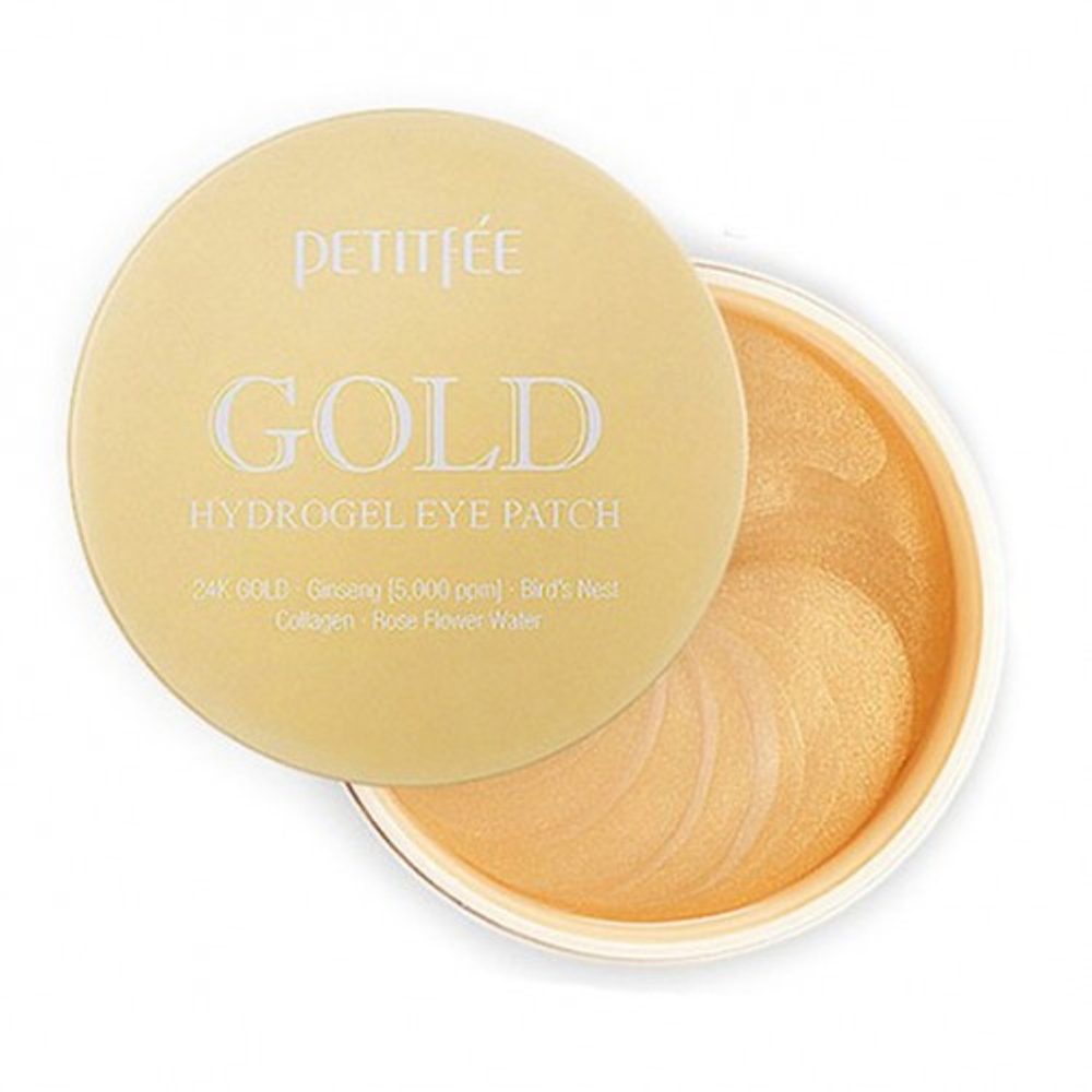 [Petitfee] Gold Hydrogel Eye Patch - Гидрогелевые патчи для глаз Золото, 60 шт