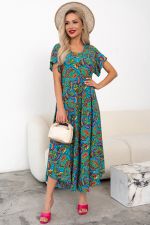 Платье Магия лета (синий/узор) Р11-867/35 Nikol