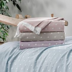 Покрывало пике (ПВХ) OLINDA бирюзовый TIVOLYO HOME Турция