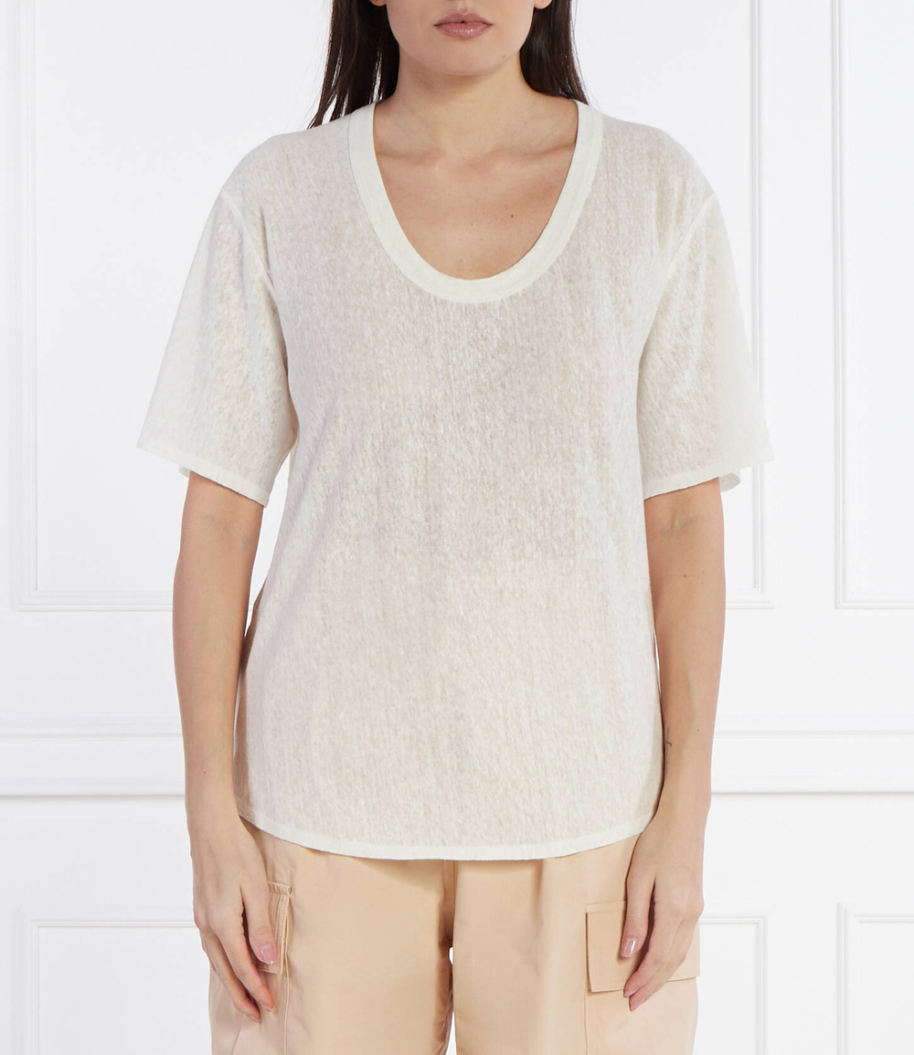 Льняная футболка Pinko - белый(103599 A1U9)