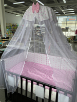 Комплект в кроватку 7-ми предметный "Ноченька", розовый