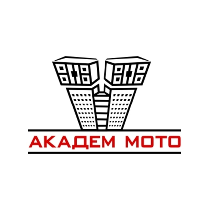 Лого мотосервиса "Академ-мото" при РАН