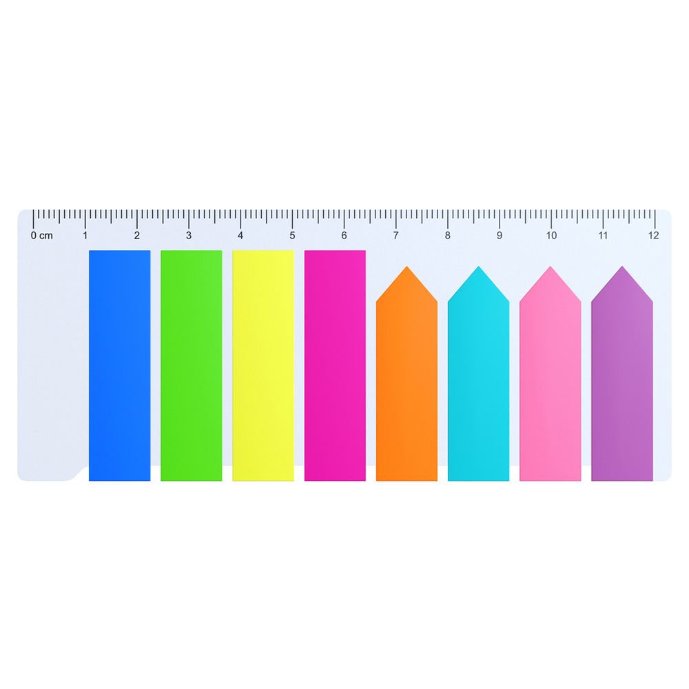 Закладки самоклеящиеся Berlingo, 45х12мм и 42х12мм, 8 цветов по 25шт, неон, пластиковые