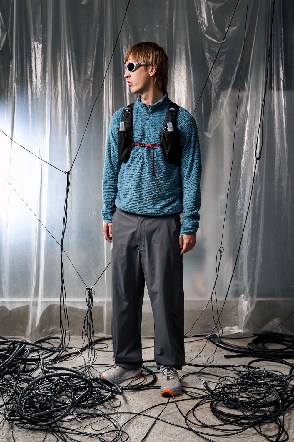 Брюки Nothomme Blue Monte Casual Fleece-Lined Pants "Round Mirror Blue"