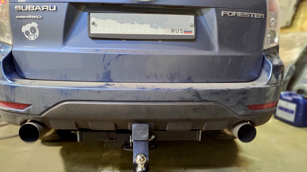 Фаркоп Бизон на Subaru Forester FA 0210-E (с 2007 по 2013 г.в.) (паспорт и сертификат в комплекте)(без электрики)