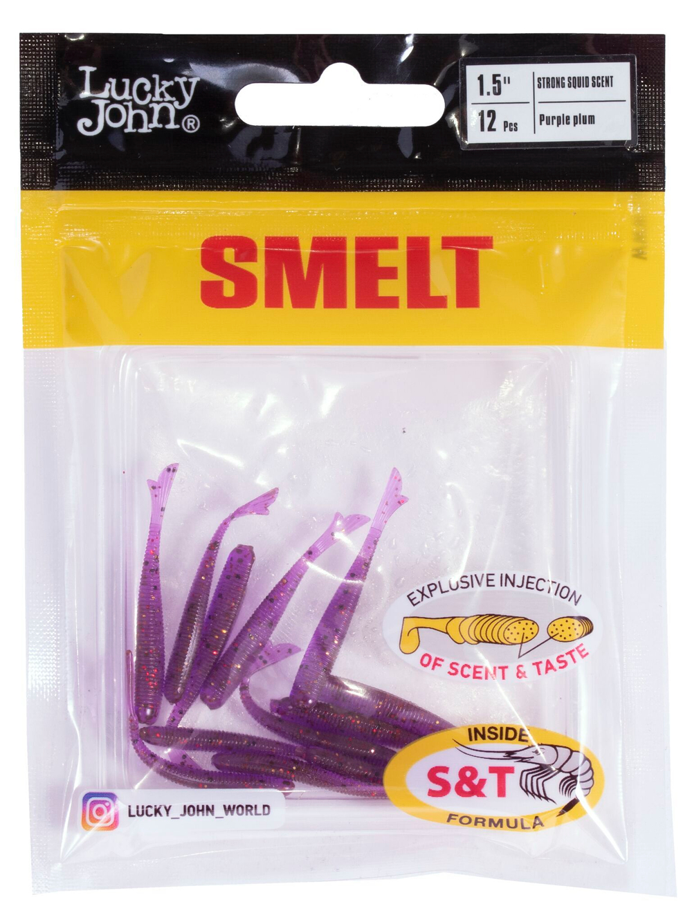 Слаги съедобные искусственные LJ Pro Series Smelt 1,5in (03.80)/S13 12шт.