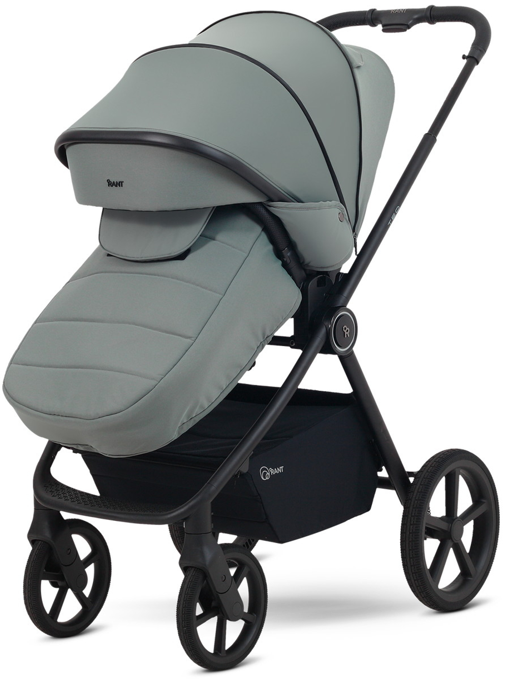Детская коляска Rant Teo Soft 3 в 1 с автокреслом Aster Zero Black Olive