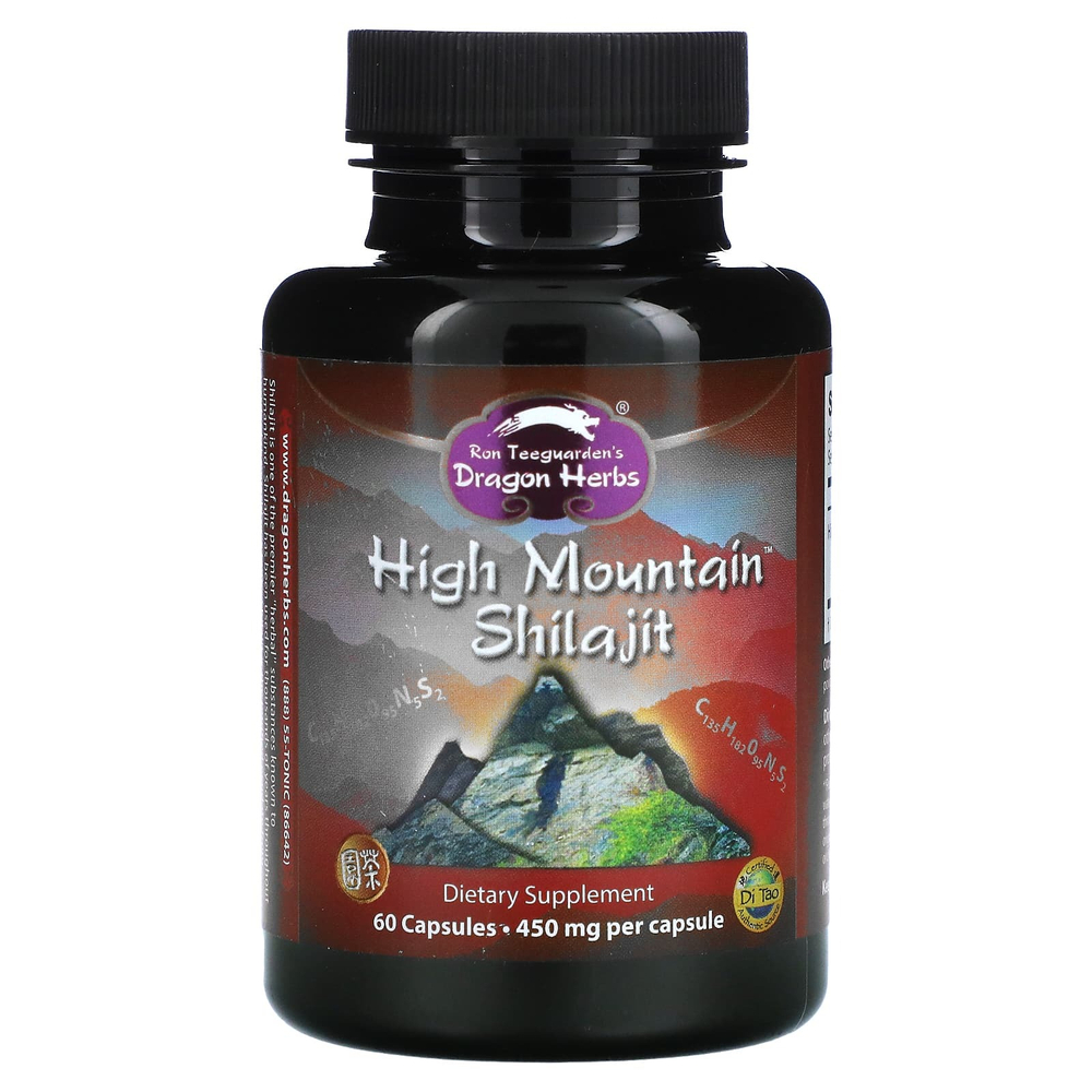 Dragon Herbs, High Mountain™, мумиё, 450 мг, 60 капсул