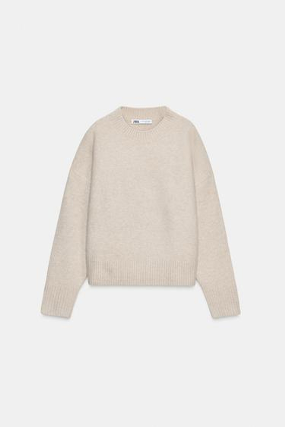Мягкий трикотажный свитер - ZARA