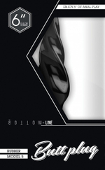 Чёрная спиралевидная пробка Bottom Line 6 Model 5 Black - 15,5 см. (Цвет: черный)