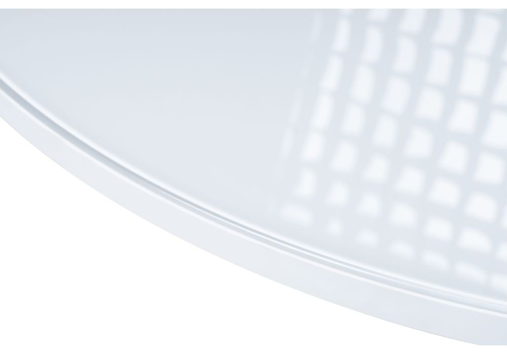 Стеклянный стол Лауриц 100х77 черный / белый