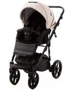 Детская коляска Adamex Nola Deluxe 2 в 1 N-SD110 (СВ.БЕЖ.КОЖА + ЧЕРН.КОЖА)