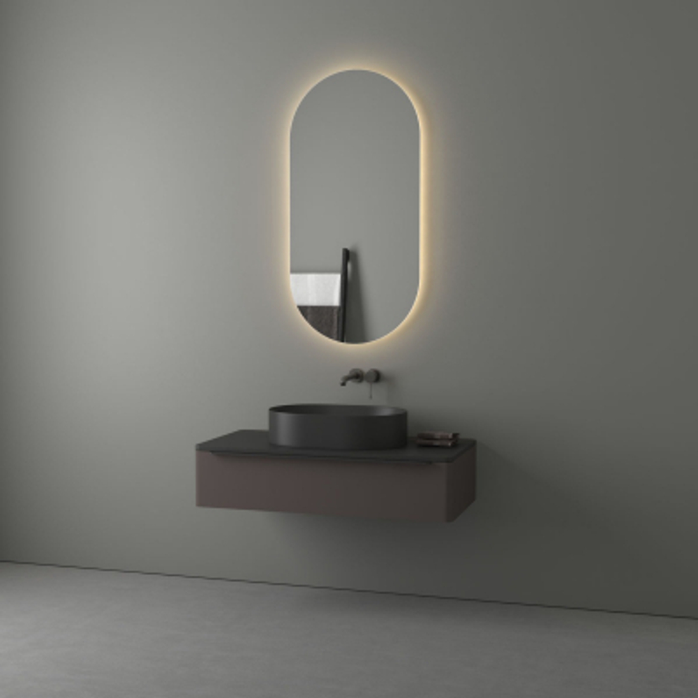 Зеркало Evoform с LED-подсветкой 26,5 W 60х120 см Без выключателя Теплый белый свет
