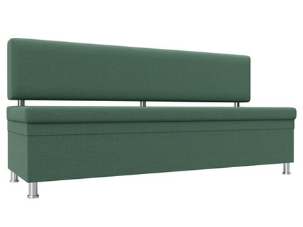 Диван кухонный прямой Стайл, Амур 11 зеленый, Рогожка, 123787