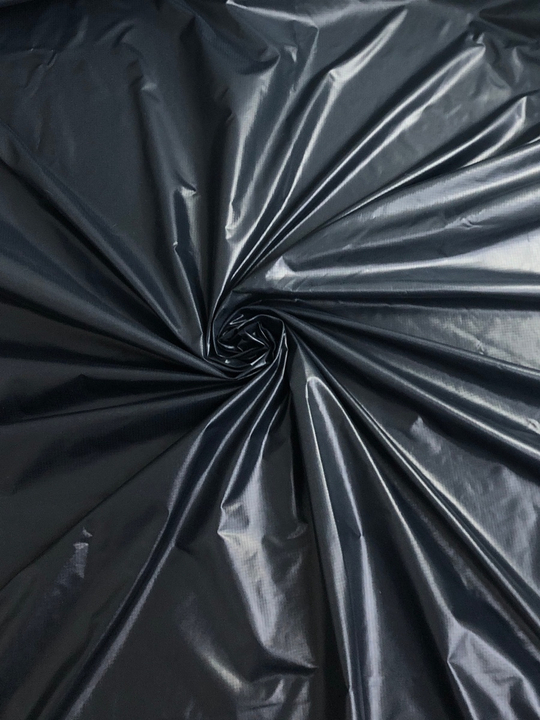 Плащевка принт клетка черный/серый, тонкая Монклер LR#31