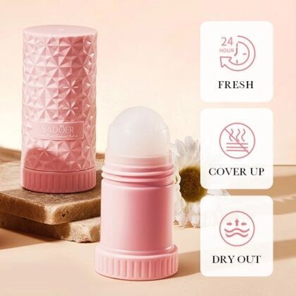 Sadoer Body Perfum Honey Peach Deodorant Roll, 40ml - Дезодорант женский Персик, Жасмин, Сандал