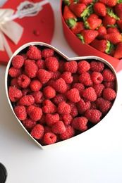 Сердце со свежей МАЛИНОЙ