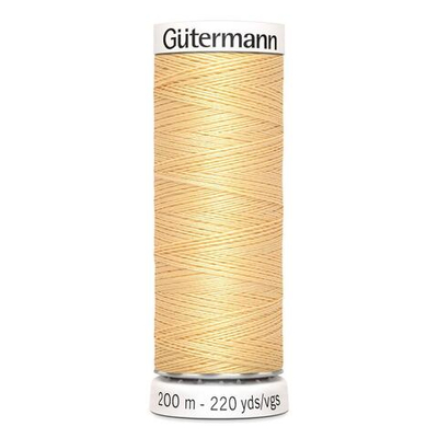 Нитки универсальные Gutermann Sew-all 100 (200 метров), 5 кат. | 003 кремово-желтый