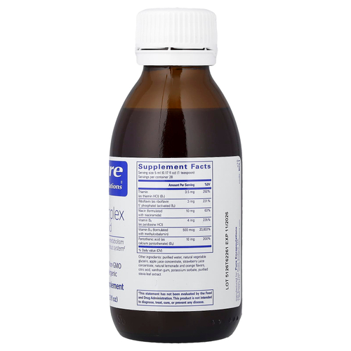 Pure Encapsulations, B-Complex, жидкая добавка, 140 мл (4,73 жидк. унции)
