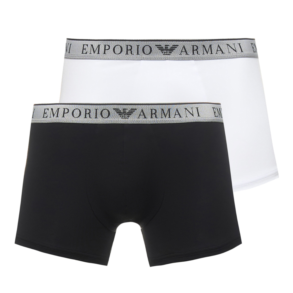 Набор мужских трусов хипсов 2в1 (черный, белый) Emporio Armani 111769_4F720 10320