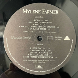 Винтажная виниловая пластинка LP Mylene Farmer, Ainsi Soit Je (Франция 1988)