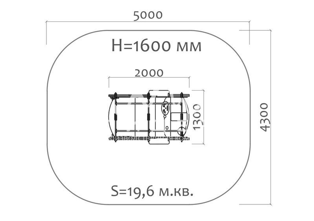 Игровой элемент на пружинах Пожарная машина 38101 для уличной площадки
