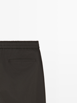 Massimo Dutti Технические брюки, коричневый