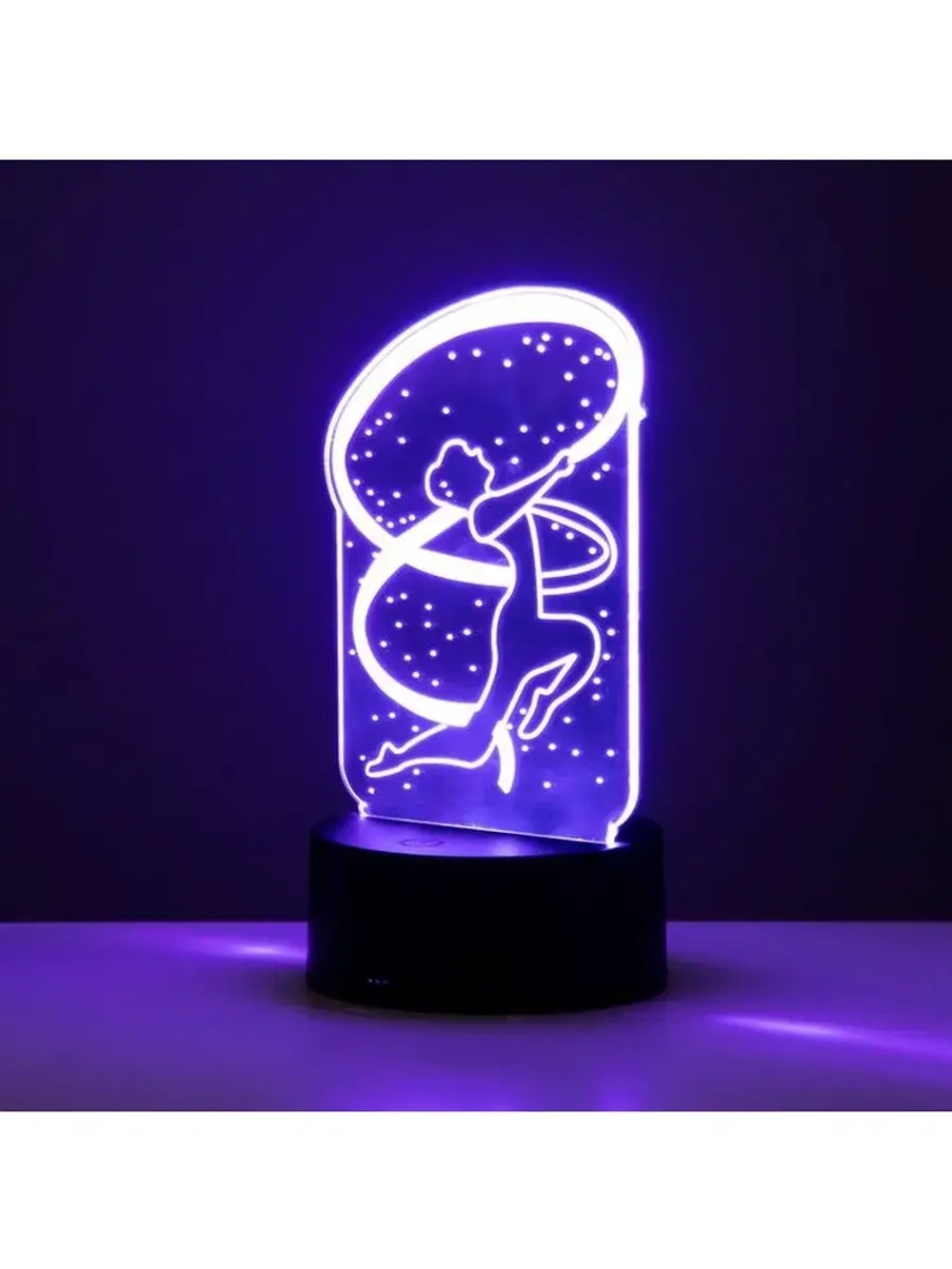 Светильник сенсорный «Гимнастка» LED 7 цветов USB/от батарее