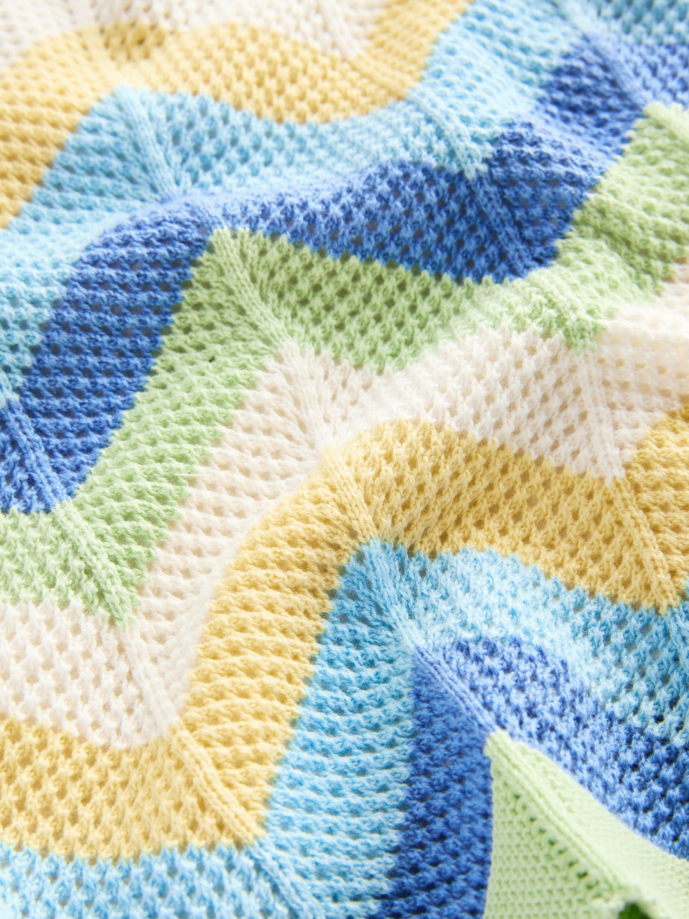 Майка вязаная для девочки Next AH5-491, Салатовый, Синий