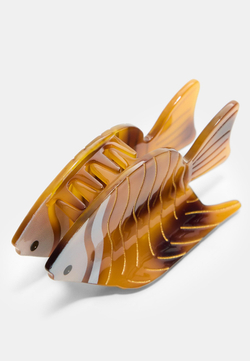 STRADIVARIUS Заколка для волос в форме рыбы, коричневый