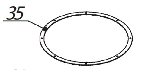 Прокладка фланцевая для cab-110, артикул 88500001