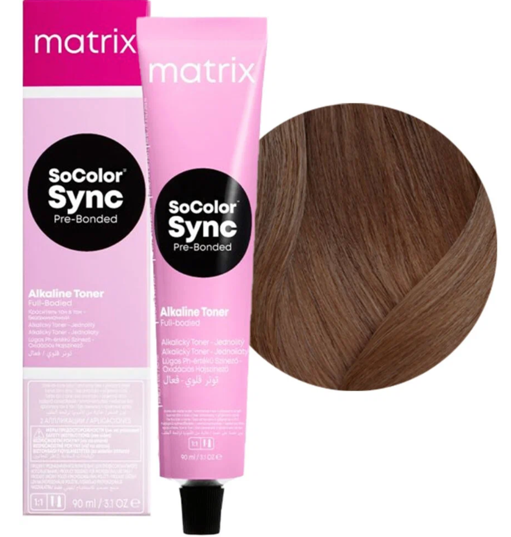 Matrix Краска для волос без аммиака  SoColor Sync Pre-Bonded 6N темный блондин, 90 мл