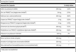 LDA Trace Mineral Complex 30 капсул Klaire Labs / SFI Health