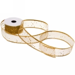 Лента для декорирования «Изящная» 4 см, 2,7 м, Золото (микс дизайнов)