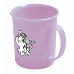 Кружка детская с декором 0,18л (розовый)