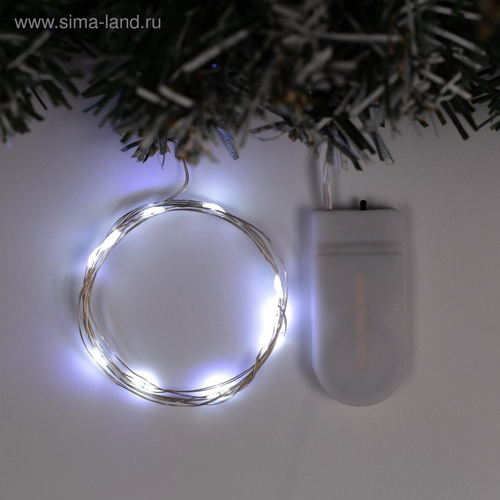 Гирлянда "Нить" 1м, свечение белое