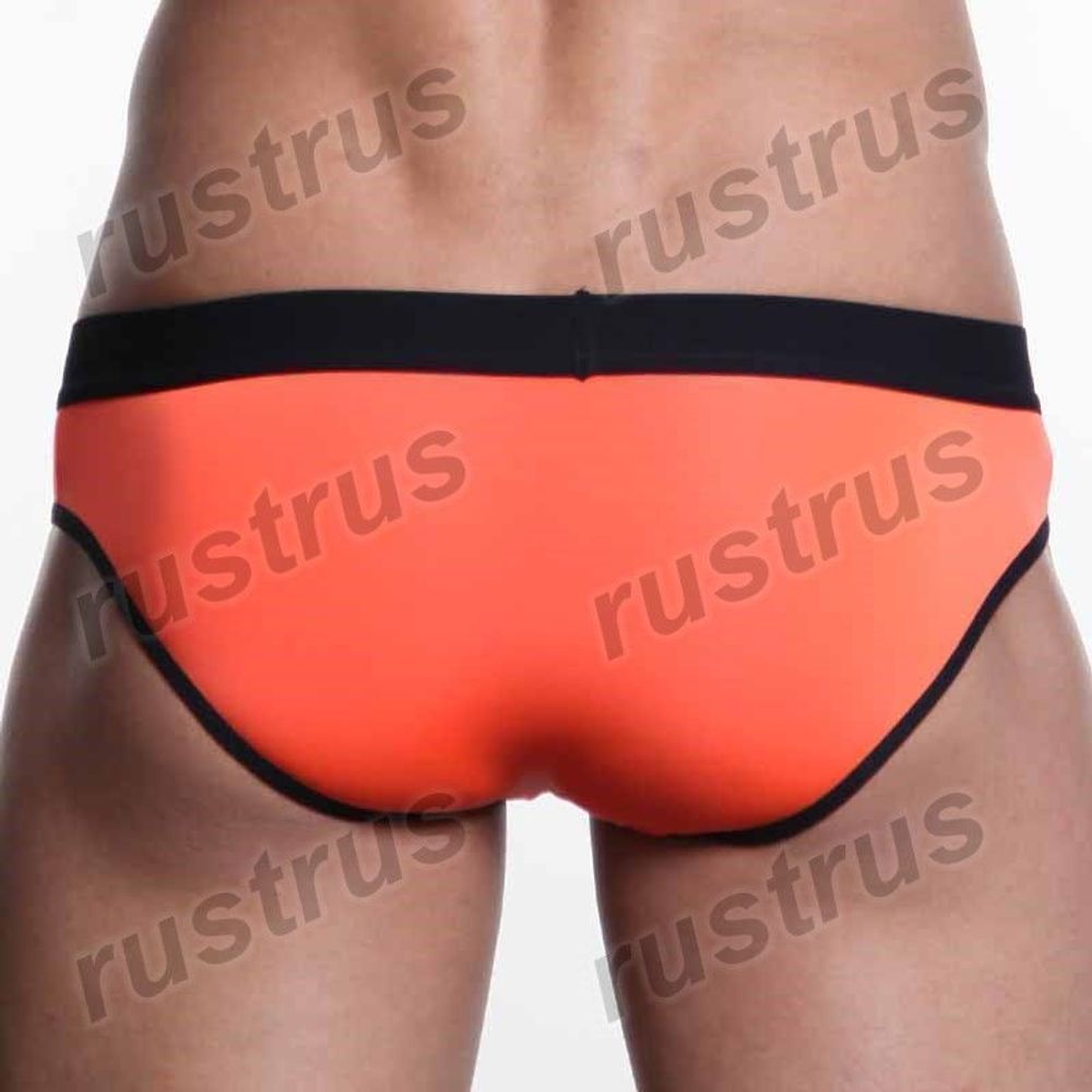Мужские трусы брифы оранжевые WANGJIANG WG00031