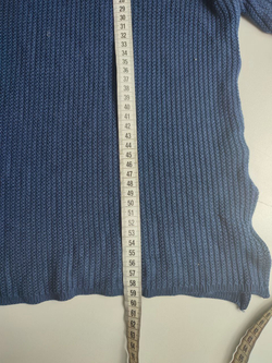 Джемпер фактурный в красивом оттенке синего 48 размер