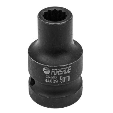 Головка ударная 9мм 12гр. 1/2'' Forsage F-44809