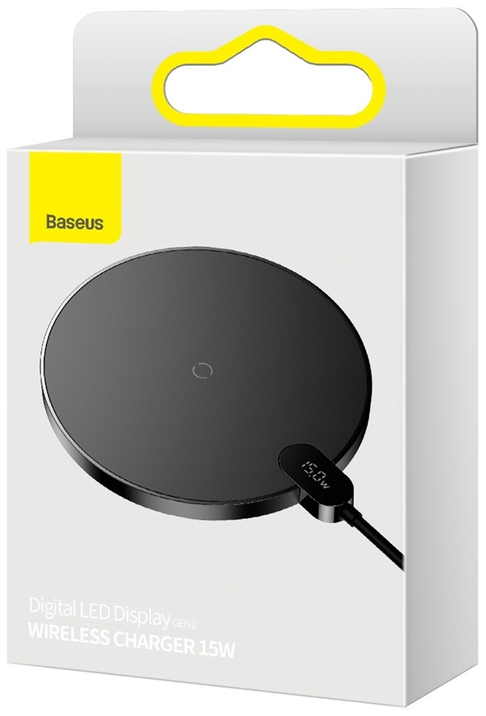 Зарядное устройство Baseus Digital Display Gen 2 Qi 15W черный