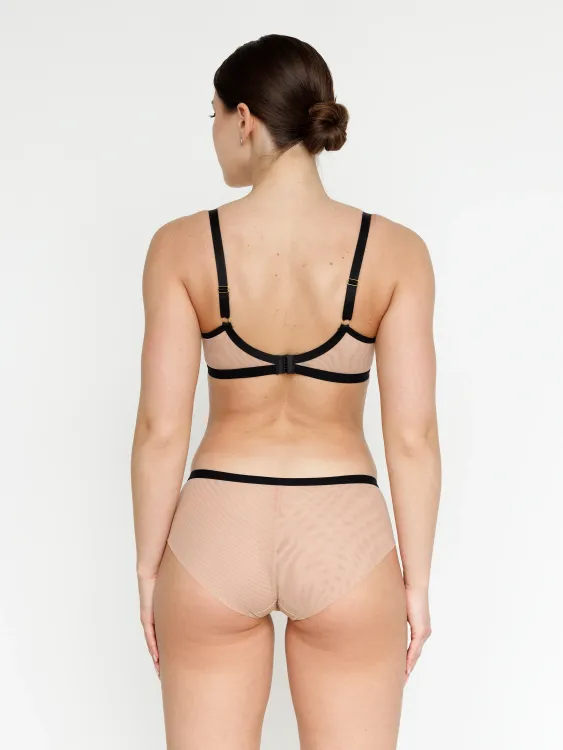 Трусы Zebra бикини (скин/черный)