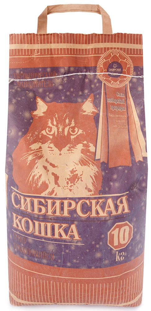 Наполнитель СИБИРСКАЯ КОШКА &quot;Супер&quot; комкующийся - 10 л